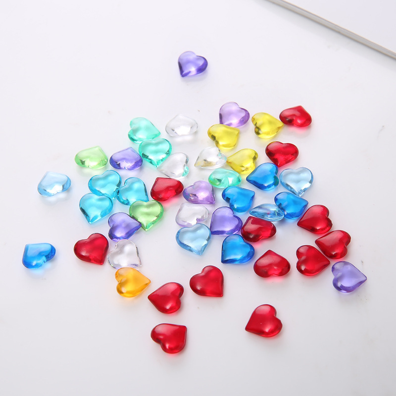 Board Game Illustration - 100 buah 10*4mm bentuk hati akrilik