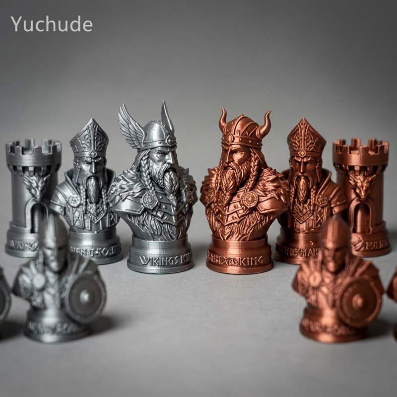 Board Game Vikings - Bidak Catur Viking Cetak 3D, Figur