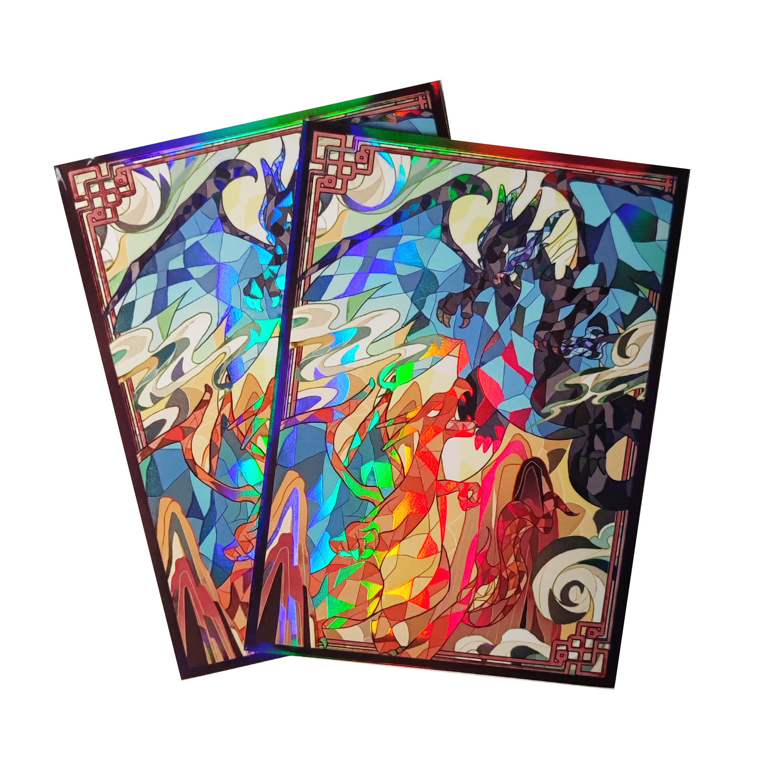 Board Game Illustration - 60ct Holo lengan kartu 66x91mm pelindung