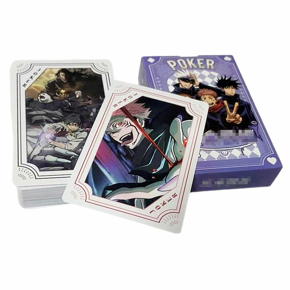 Board Game Jumanji - Jujitsu Kaisen Bermain Kartu Poker Permainan