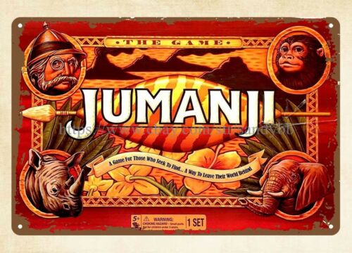 Board Game Jumanji - 1995 Jumanji papan permainan logam berbahan