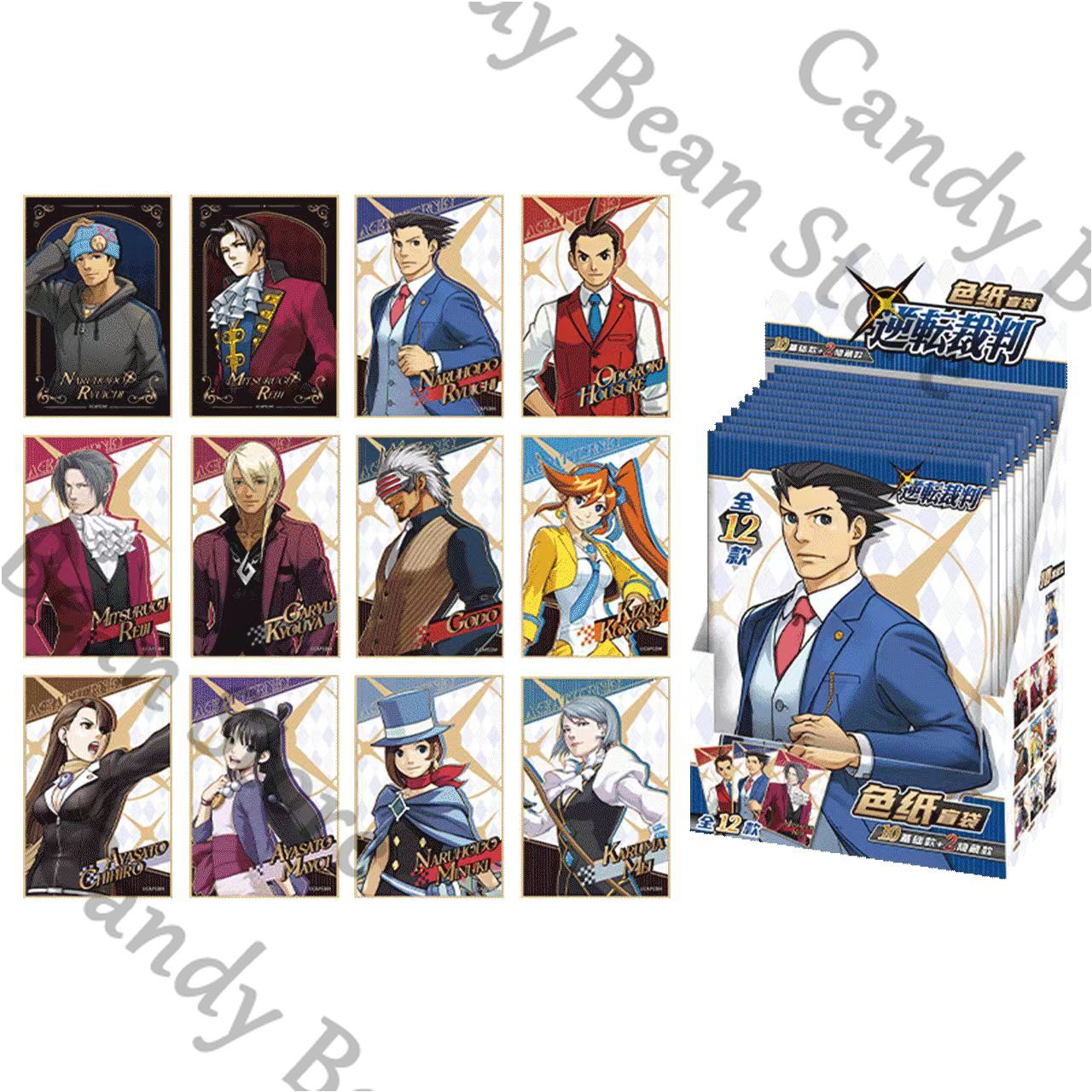 Board Game Illustration - Kartun Anime Asli Ace Attorney Miles