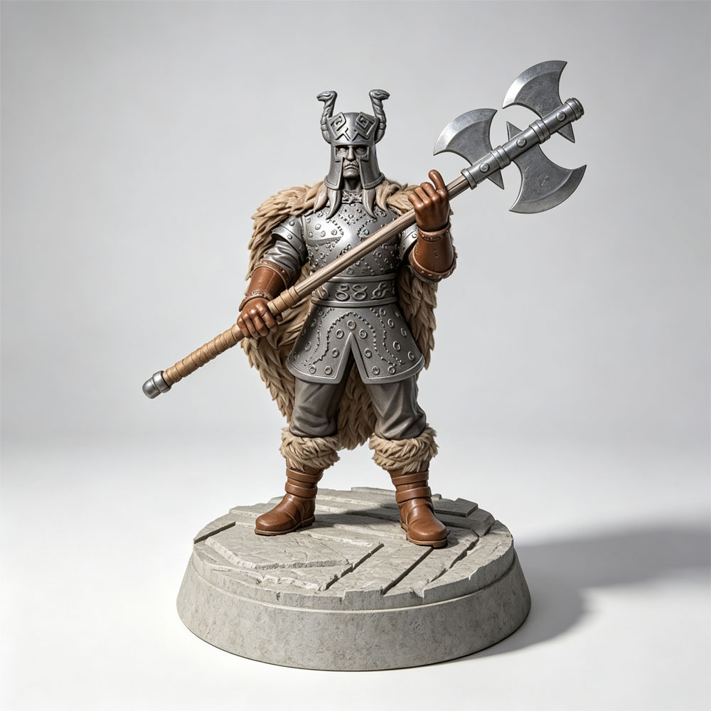 Board Game Vikings - 1/24 Miniatur Prajurit Viking Nordik yang
