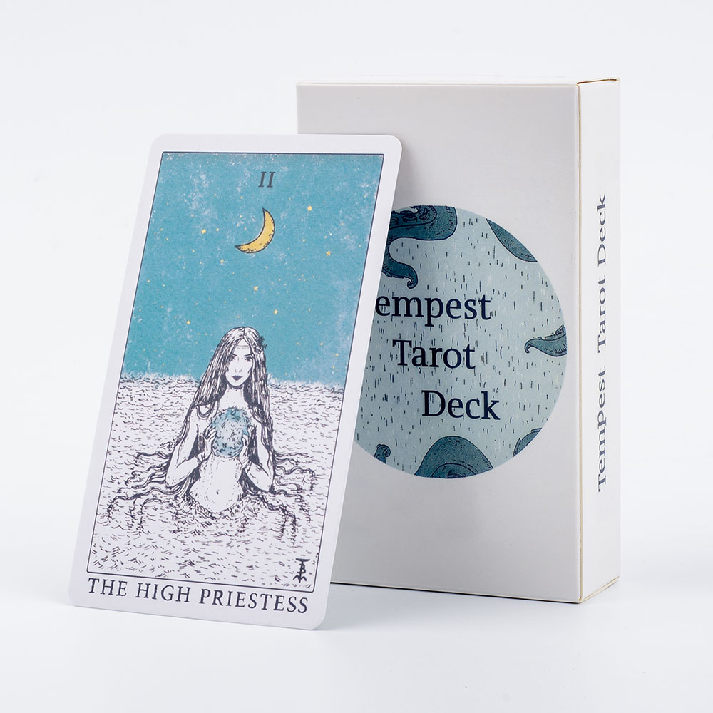 Board Game Illustration - Dek Tarot bertema laut Set ramalan
