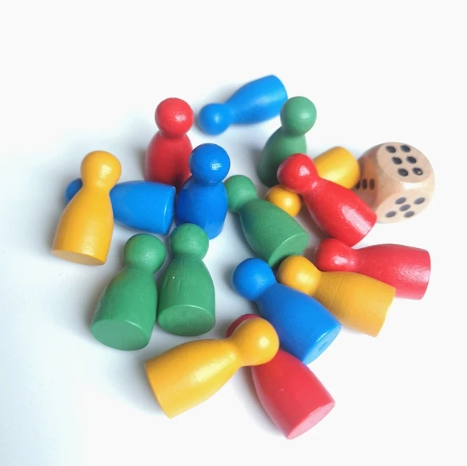 100 Buah Penanda Catur Kayu Wa - Board Game Illustration ulasan dan harga