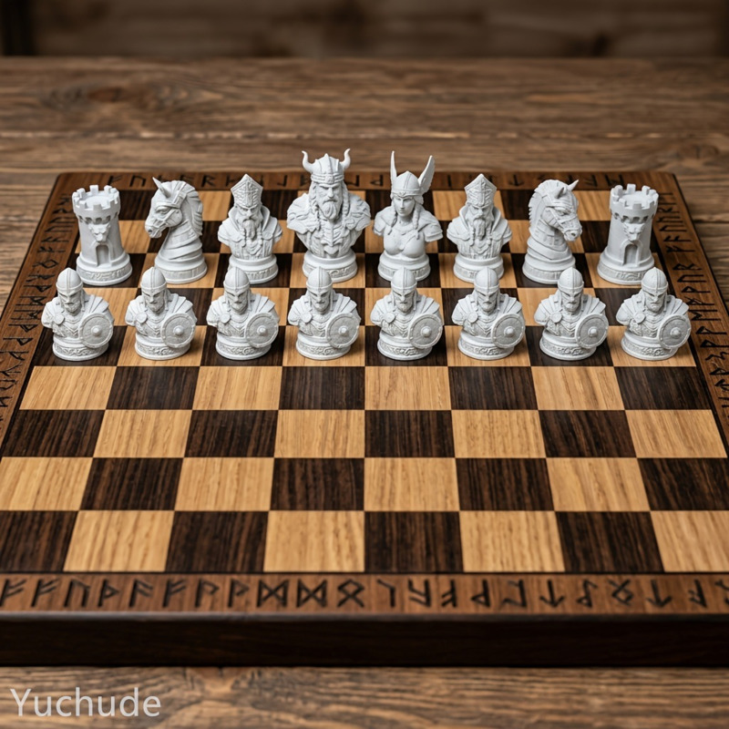 Bidak Catur Viking Cetak 3D, F - Board Game Vikings ulasan dan harga