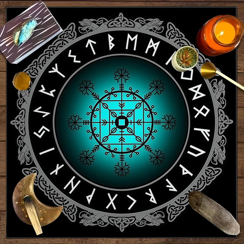 Taplak Meja Tarot Pola Kompas  - Board Game Vikings ulasan dan harga