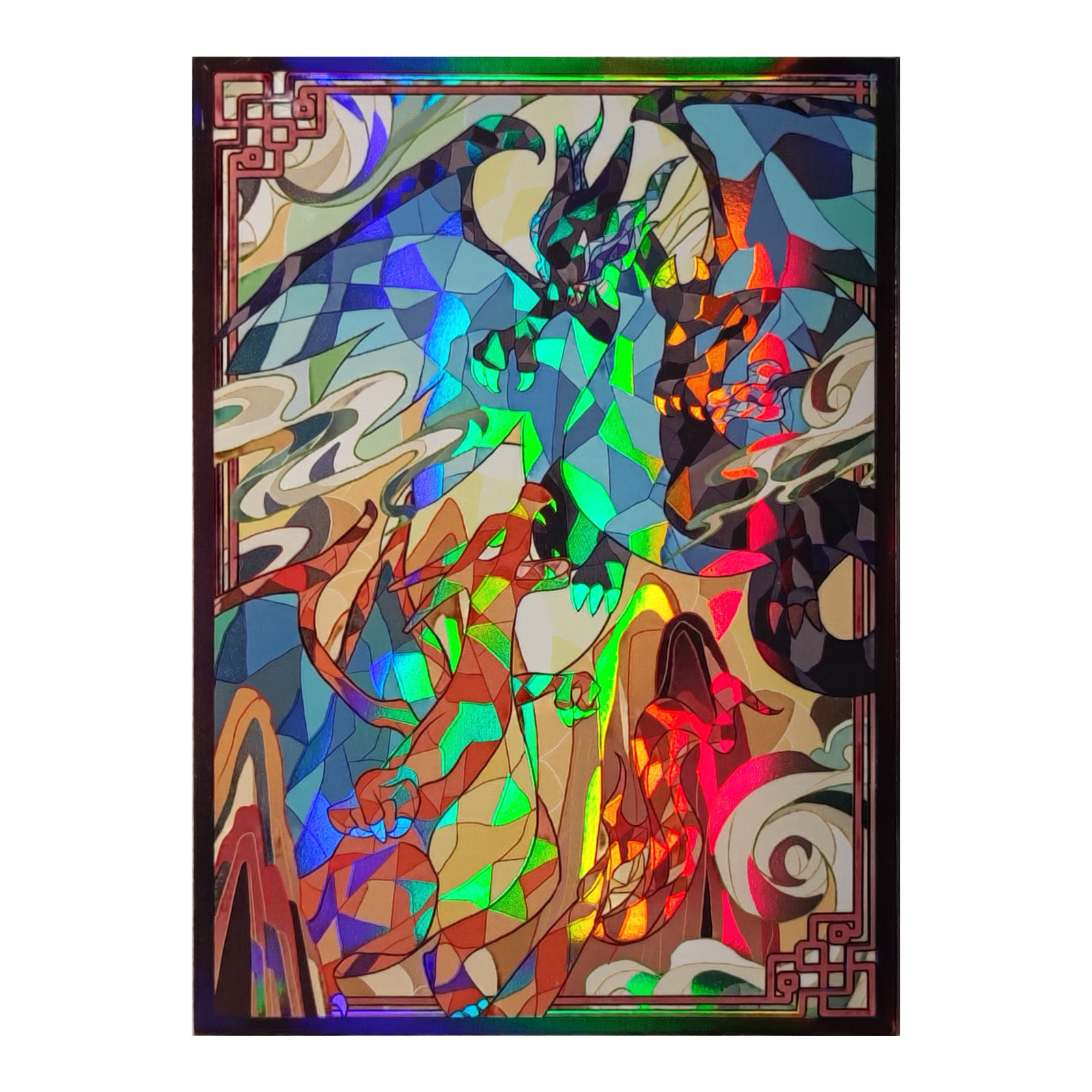 60ct Holo lengan kartu 66x91mm - Board Game Illustration ulasan dan harga
