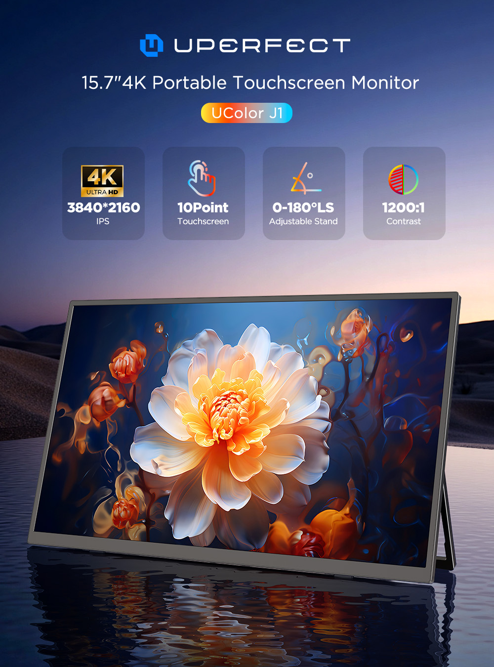 UPERFECT 4K Monitor Portabel L - Board Game Journal ulasan dan harga