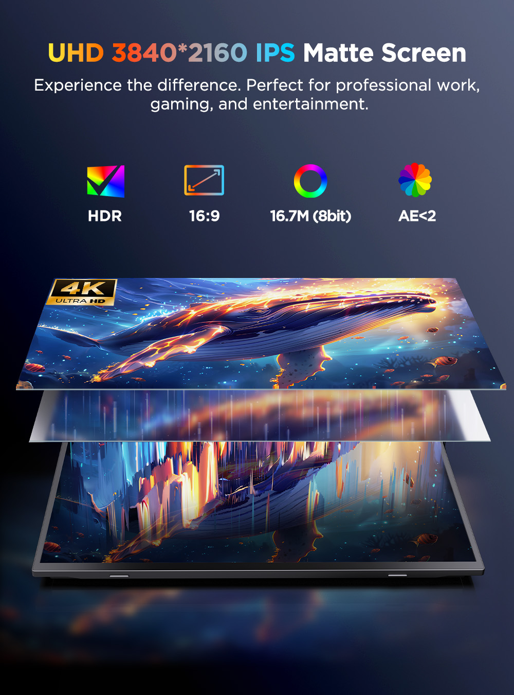 UPERFECT 4K Monitor Portabel L - Board Game Journal ulasan dan harga