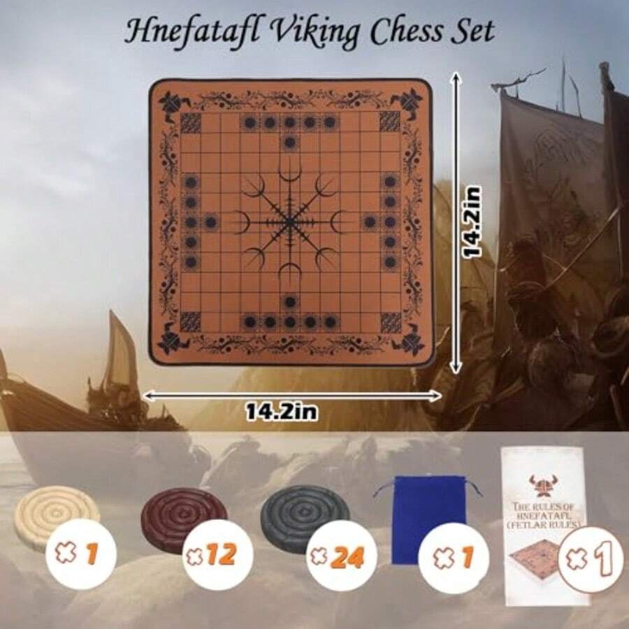 HNEFATAFL: Permainan Papan Cat - Board Game Vikings ulasan dan harga