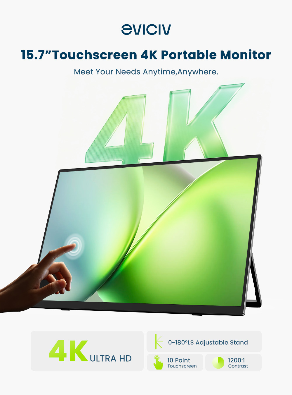 Monitor Portabel EVICIV 4K Lay - Board Game Journal ulasan dan harga